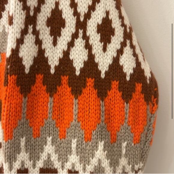 Allude Jardín De Orangers Wool And Cashmere Fair Isle Cardigan - Picture 8 of 8